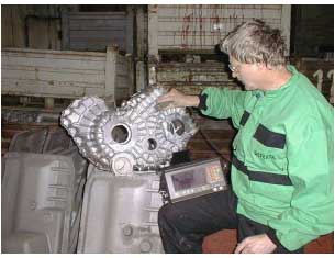  C�utarea defectelor ascunse ale unei piese turnate cu ajutorul unui analizator cu ultrasunet