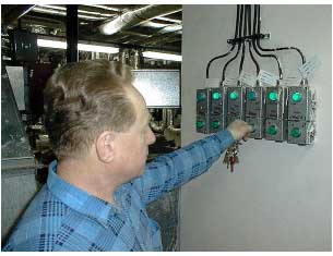  Ac�ionarea comutatorului principal